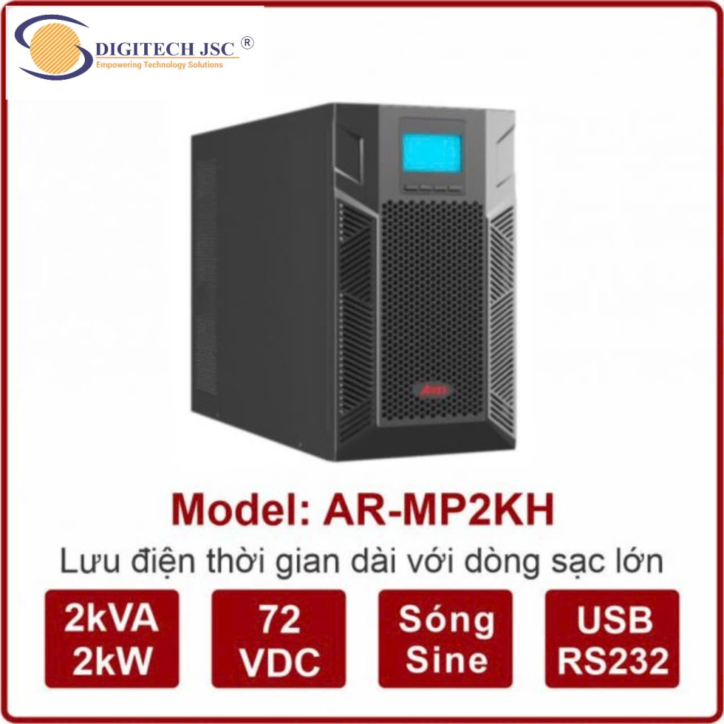 Bộ lưu điện UPS ARES AR-MP2KH 2KVA/2KW online bình ngoài