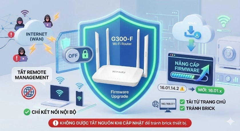 Cảnh báo về lỗ hổng bảo mật trên thiết bị phát WiFi Tenda