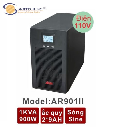 BỘ LƯU ĐIỆN UPS AR901II 110V – 1KVA (900W) ONLINE có đầy đủ CO, CQ.