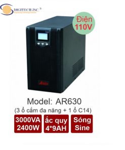 BỘ LƯU ĐIỆN UPS AR630 110V (3000VA-2400W) có đầy đủ CO, CQ