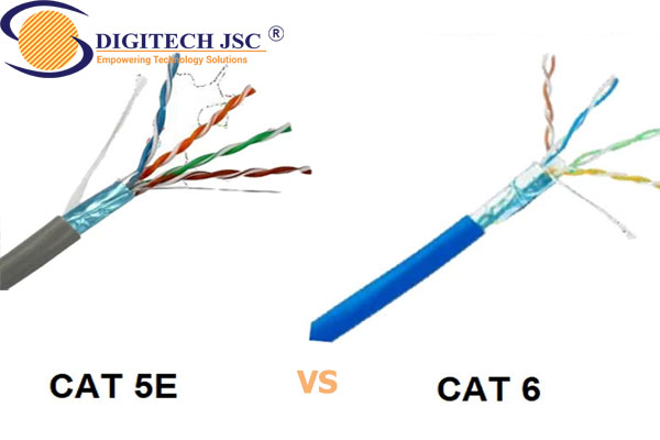 So sánh giữa cáp mạng Cat5 và Cat6-Digitech JSC