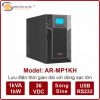 Bộ lưu điện UPS ARES AR-MP1KH 1KVA/1KW online bình ngoài có đầy đủ CO, CQ.