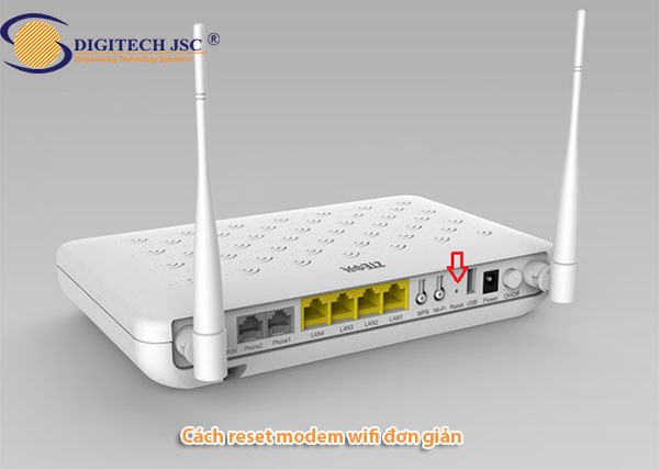 Cách reset modem wifi đơn giản